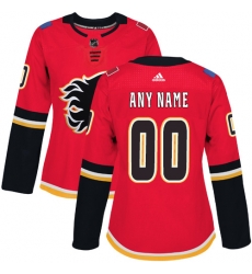 Men Women Youth Toddler Red Jersey - Customized Adidas Calgary Flames Home II Men Women Youth Toddler Red Jersey - Customized Adidas Calgary Flames Home II