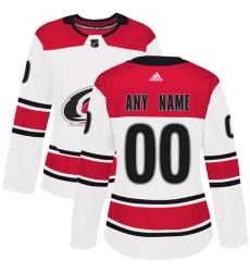 Men Women Youth Toddler White Jersey - Customized Adidas Carolina Hurricanes Away II Men Women Youth Toddler White Jersey - Customized Adidas Carolina Hurricanes Away II