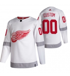 Detroit Red Wings Custom White Men Women youth Adidas 2020 21 Reverse Retro Alternate NHL Jersey Detroit Red Wings Custom White Men Women youth Adidas 2020 21 Reverse Retro Alternate NHL Jersey