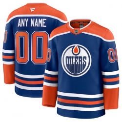 Men Women Youth Edmonton Oilers Fanatics Royal Home Premium Custom Jersey