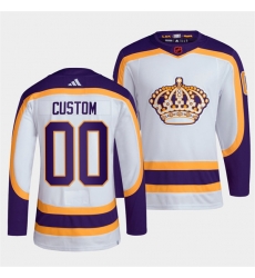Men Women Youth Los Angeles Kings Custom White 2022 Reverse Retro Stitched Jersey Men Women Youth Los Angeles Kings Custom White 2022 Reverse Retro Stitched Jersey