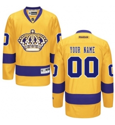 Men Women Youth Toddler Gold Jersey - Customized Reebok Los Angeles Kings Third Men Women Youth Toddler Gold Jersey - Customized Reebok Los Angeles Kings Third