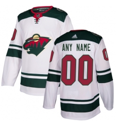 Men Women Youth Toddler Youth White Jersey - Customized Adidas Minnesota Wild Away Men Women Youth Toddler Youth White Jersey - Customized Adidas Minnesota Wild Away