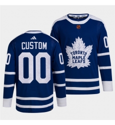 Men Women Youth Toronto Maple Leafs Black Custom Blue 2022 Reverse Retro Stitched Jersey Men Women Youth Toronto Maple Leafs Black Custom Blue 2022 Reverse Retro Stitched Jersey