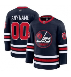 Men Women Youth Winnipeg Jets Active Player Custom Navy 2024 25 Alternate Stitched Hockey Jersey