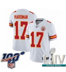 2020 Super Bowl LIV Men Kansas City Chiefs #17 Mecole Hardman White Vapor Untouchable Limited Player Football Jersey 2020 Super Bowl LIV Men Kansas City Chiefs #17 Mecole Hardman White Vapor Untouchable Limited Player Football Jersey