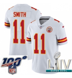 2020 Super Bowl LIV Men Nike Kansas City Chiefs #11 Alex Smith White Vapor Untouchable Limited Player NFL Jersey 2020 Super Bowl LIV Men Nike Kansas City Chiefs #11 Alex Smith White Vapor Untouchable Limited Player NFL Jersey