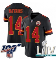 2020 Super Bowl LIV Men Nike Kansas City Chiefs #14 Sammy Watkins Limited Black Rush Vapor Untouchable NFL Jersey 2020 Super Bowl LIV Men Nike Kansas City Chiefs #14 Sammy Watkins Limited Black Rush Vapor Untouchable NFL Jersey