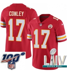 2020 Super Bowl LIV Men Nike Kansas City Chiefs #17 Chris Conley Red Team Color Vapor Untouchable Limited Player NFL Jersey 2020 Super Bowl LIV Men Nike Kansas City Chiefs #17 Chris Conley Red Team Color Vapor Untouchable Limited Player NFL Jersey