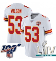 2020 Super Bowl LIV Men Nike Kansas City Chiefs #53 Ramik Wilson White Vapor Untouchable Limited Player NFL Jersey 2020 Super Bowl LIV Men Nike Kansas City Chiefs #53 Ramik Wilson White Vapor Untouchable Limited Player NFL Jersey