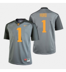 Men Tennessee Volunteers Jalen Hurd College Football Gray Jersey Men Tennessee Volunteers Jalen Hurd College Football Gray Jersey