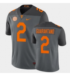 Men Tennessee Volunteers Jarrett Guarantano Limited Gray Football Jersey Men Tennessee Volunteers Jarrett Guarantano Limited Gray Football Jersey