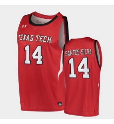 Men Texas Tech Red Raiders Marcus Santos Silva Alternate Red Basketball 2020 21 Jersey Men Texas Tech Red Raiders Marcus Santos Silva Alternate Red Basketball 2020 21 Jersey