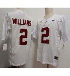 Alabama Crimson Tide #2 Ryan Williams White F U S E Jersey Alabama Crimson Tide #2 Ryan Williams White F U S E Jersey