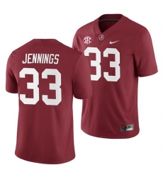 Alabama Crimson Tide Anfernee Jennings Crimson 2019 Home Game Jersey NCAA Football Alabama Crimson Tide Anfernee Jennings Crimson 2019 Home Game Jersey NCAA Football
