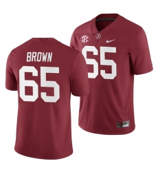 Alabama Crimson Tide Deonte Brown Crimson 2019 Home Game Jersey NCAA Football Alabama Crimson Tide Deonte Brown Crimson 2019 Home Game Jersey NCAA Football