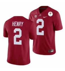 Alabama Crimson Tide Derrick Henry Crimson 2021 Rose Bowl College Football Jersey Alabama Crimson Tide Derrick Henry Crimson 2021 Rose Bowl College Football Jersey
