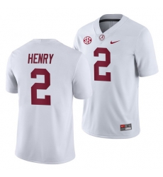 Alabama Crimson Tide Derrick Henry White College Football Away Game Jersey Alabama Crimson Tide Derrick Henry White College Football Away Game Jersey