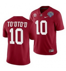 Alabama Crimson Tide Henry To'Oto'O Crimson 2021 Cotton Bowl College Football Playoff Jersey Alabama Crimson Tide Henry To'Oto'O Crimson 2021 Cotton Bowl College Football Playoff Jersey