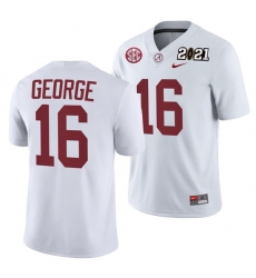Alabama Crimson Tide Jayden George White 2021 Rose Bowl Champions College Football Playoff College Football Playoff Jersey Alabama Crimson Tide Jayden George White 2021 Rose Bowl Champions College Football Playoff College Football Playoff Jersey