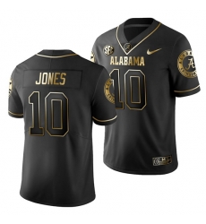 Alabama Crimson Tide Mac Jones Black College Football Men's Golden Edition Limited Jersey Alabama Crimson Tide Mac Jones Black College Football Men's Golden Edition Limited Jersey