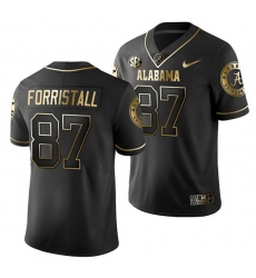 Alabama Crimson Tide Miller Forristall Black Golden Edition Men'S Jersey Alabama Crimson Tide Miller Forristall Black Golden Edition Men'S Jersey