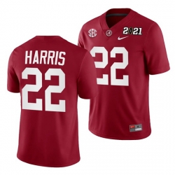 Alabama Crimson Tide Najee Harris Crimson 2021 Rose Bowl Champions College Football Playoff College Football Playoff Jersey