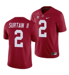 Alabama Crimson Tide Patrick Surtain II Game Crimson College Football Jersey Alabama Crimson Tide Patrick Surtain II Game Crimson College Football Jersey