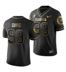 Alabama Crimson Tide Raekwon Davis Black Golden Edition Men'S Jersey Alabama Crimson Tide Raekwon Davis Black Golden Edition Men'S Jersey