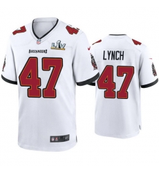 Men John Lynch Buccaneers White Super Bowl Lv Game Jersey Men John Lynch Buccaneers White Super Bowl Lv Game Jersey