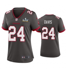 Women Carlton Davis Buccaneers Pewter Super Bowl Lv Game Jersey Women Carlton Davis Buccaneers Pewter Super Bowl Lv Game Jersey
