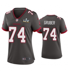 Women Paul Gruber Buccaneers Pewter Super Bowl Lv Game Jersey Women Paul Gruber Buccaneers Pewter Super Bowl Lv Game Jersey
