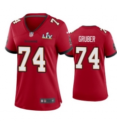 Women Paul Gruber Buccaneers Red Super Bowl Lv Game Jersey Women Paul Gruber Buccaneers Red Super Bowl Lv Game Jersey