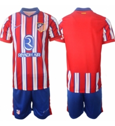 Men Atltico de Madrid Custom 2024 25 Red White Home Soccer Jersey Suit Men Atltico de Madrid Custom 2024 25 Red White Home Soccer Jersey Suit