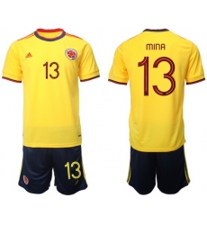 Colombia 2022 World Cup Soccer Jersey #13 MINA Colombia 2022 World Cup Soccer Jersey #13 MINA