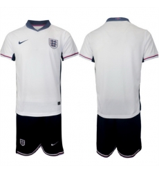 Men England Blank 2024 25 White Home Soccer Jersey Suit Men England Blank 2024 25 White Home Soccer Jersey Suit