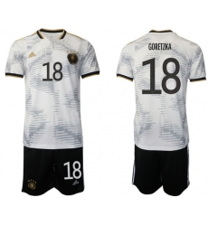 GERMANY 2022 World Cup Soccer Jersey #18 GORETZKA GERMANY 2022 World Cup Soccer Jersey #18 GORETZKA