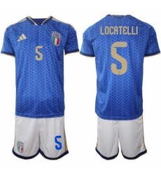 Italy Home Blue Soccer Jersey 0006 Italy Home Blue Soccer Jersey 0006