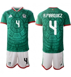 Mexicoa 2026 FIFA World Cup Soccer Jersey Green #4 R.MARQUEZ Mexicoa 2026 FIFA World Cup Soccer Jersey Green #4 R.MARQUEZ