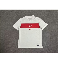 Turkey White 2024 Soccer Jersey Turkey White 2024 Soccer Jersey