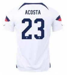 Men US 2022 FIFA Soccer Jersey White 005 Men US 2022 FIFA Soccer Jersey White 005