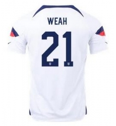 Men US 2022 FIFA Soccer Jersey White 007 Men US 2022 FIFA Soccer Jersey White 007