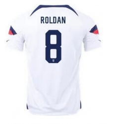 Men US 2022 FIFA Soccer Jersey White 018 Men US 2022 FIFA Soccer Jersey White 018