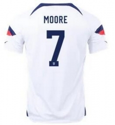 Men US 2022 FIFA Soccer Jersey White 019 Men US 2022 FIFA Soccer Jersey White 019