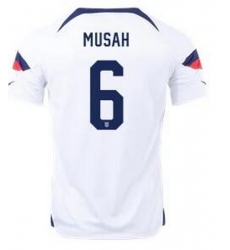 Men US 2022 FIFA Soccer Jersey White 020 Men US 2022 FIFA Soccer Jersey White 020