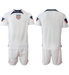 Men US 2022 FIFA Soccer Jersey White 028 Men US 2022 FIFA Soccer Jersey White 028