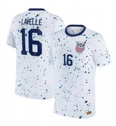 Men United States ACTIVE PLAYER Custom White 2023 Home Jersey Men United States ACTIVE PLAYER Custom White 2023 Home Jersey