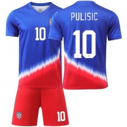 Youth American Team 10 Christian Pulisic 2024 25 Away Soccer Jersey Suit