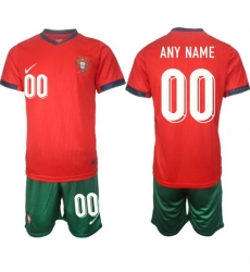 Men Portugal Team Custom 2024 25 Red Home Soccer Jersey Suit Men Portugal Team Custom 2024 25 Red Home Soccer Jersey Suit