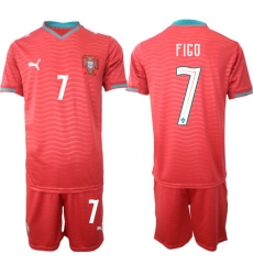 Portugal 2026 FIFA World Cup Soccer Jersey Red #7 FIGO Portugal 2026 FIFA World Cup Soccer Jersey Red #7 FIGO
